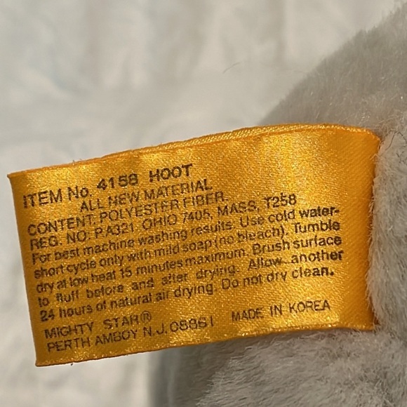 24K Polar Puff Special Effects HOOT Vintage plush - Picture 3 of 3